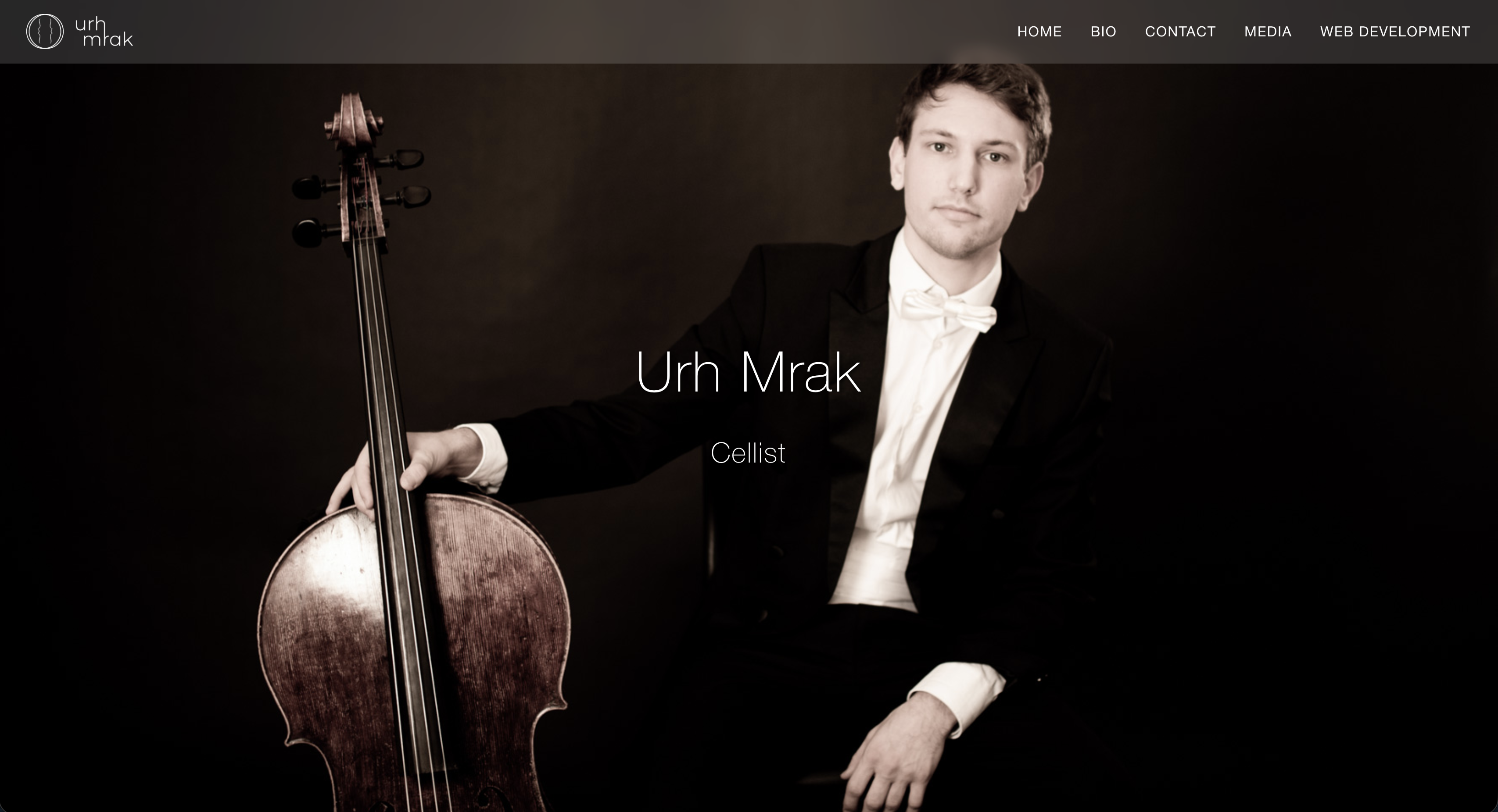 Urh Mrak Cellist Website